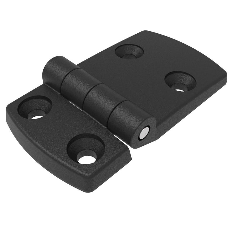 SOUTHCO Surface Mount Hinge, 87mm size, with Mounting CSK Holes,Polyamide, Black [EH-DHIF-58115]