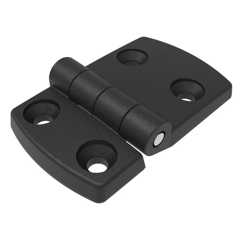 SOUTHCO Surface Mount Hinge, 78mm size, with Mounting CSK Holes,Polyamide, Black [EH-DHIF-5896]