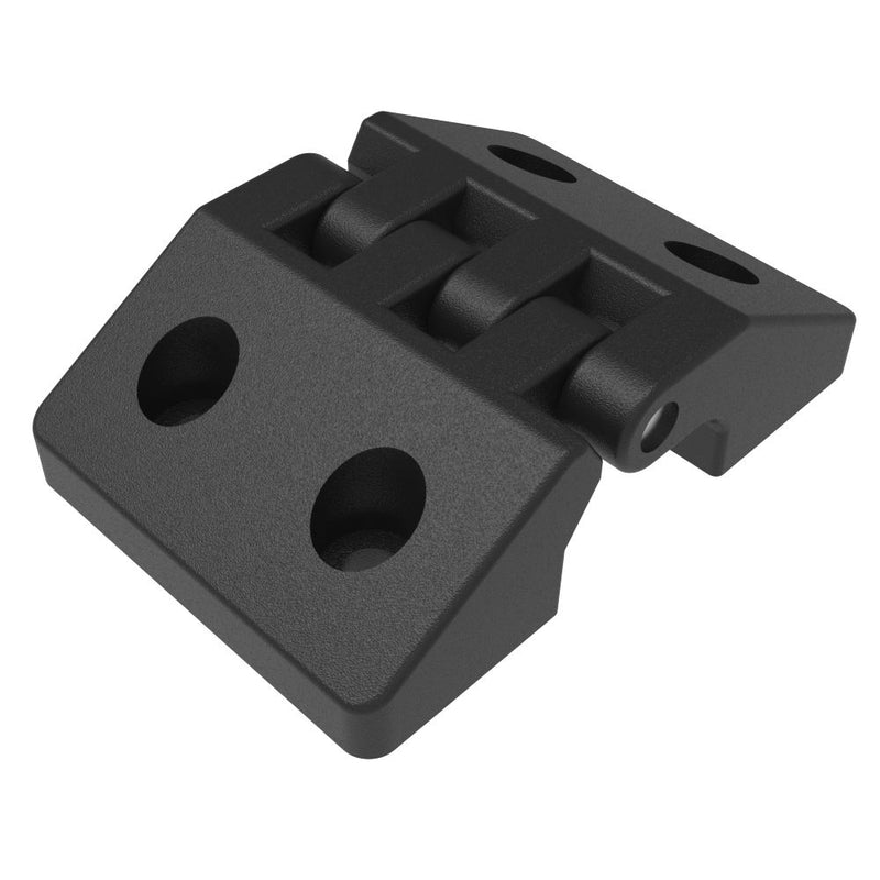 SOUTHCO Butt Hinge, 48 mm size, with Mounting Counter bore Holes, Polyamide, Black [EH-DHIF-7048]