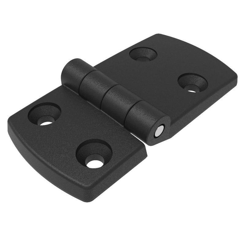 SOUTHCO Surface Mount Hinge, 96 mm size, with Mounting CSK Holes,Polyamide, Black [EH-DHIF-76115]