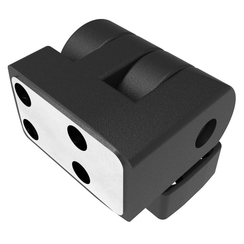 SOUTHCO Butt Hinge, 38 mm size, with Mounting Counter bore Holes, Polyamide with Reinforced Zinc Insert, Black [EH-DHIZF-1220]