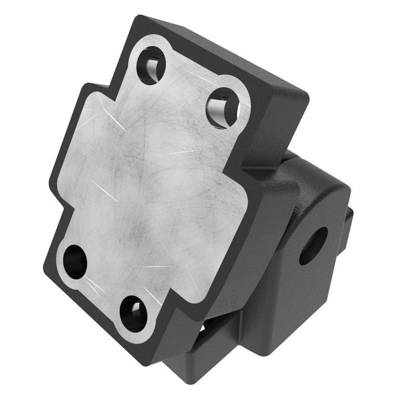 SOUTHCO Butt Hinge, 51 mm size, with Mounting Counter bore Holes, Polyamide with Reinforced Zinc Insert, Black [EH-DHIZF-1638]