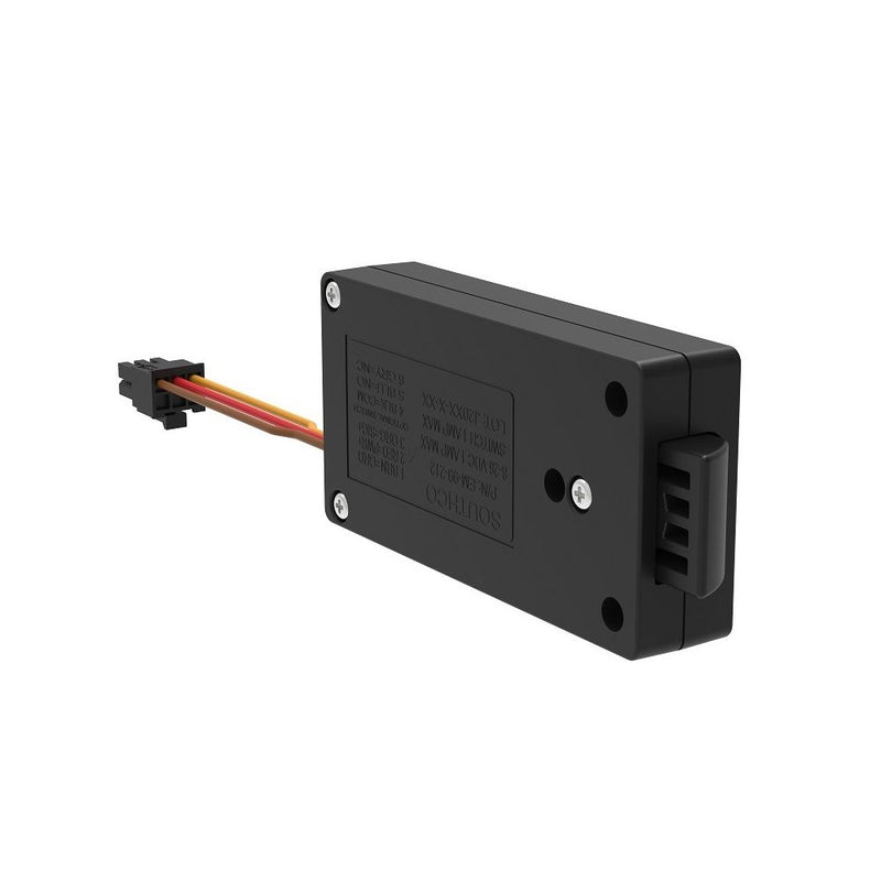 SOUTHCO Miniature Electronic Slide Bolt, Front Mount, Without Microswitch, Without Mechanical Override, Plastic, Black [EM-05-11-100]