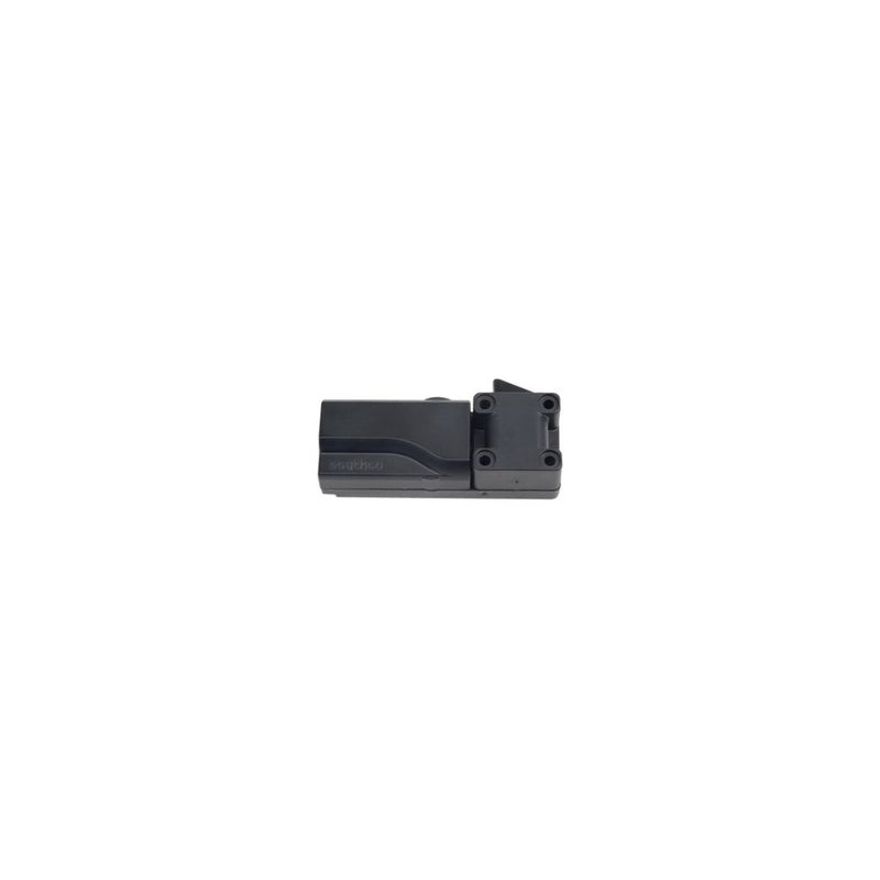 SOUTHCO Electronic Slide Bolt, Side Mount, Left Bolt Position, 24 Volts, Plastic, Black [EM-10-23-410]