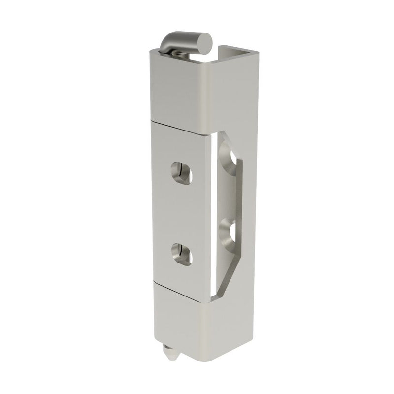 SOUTHCO Removable Concealed Hinge, Concealed Assembly, Slot 8.5x6.2mm, CSK M5, Stainless Steel, Electropolished [F6-DHIM-120-SS]
