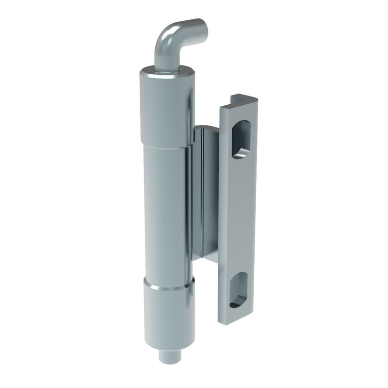 SOUTHCO Removable Concealed Hinge, Concealed Assembly, Slot 8x5.5mm, Steel, Blue Zinc [F6-DHIM-6015]