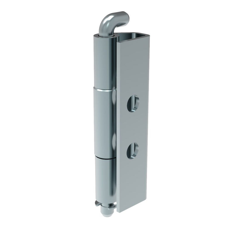 SOUTHCO Removable Spring Hinge, Concealed Assembly, Hole Dia.6mm, Steel, Blue Zinc [F6-DHIM-6015-AR]