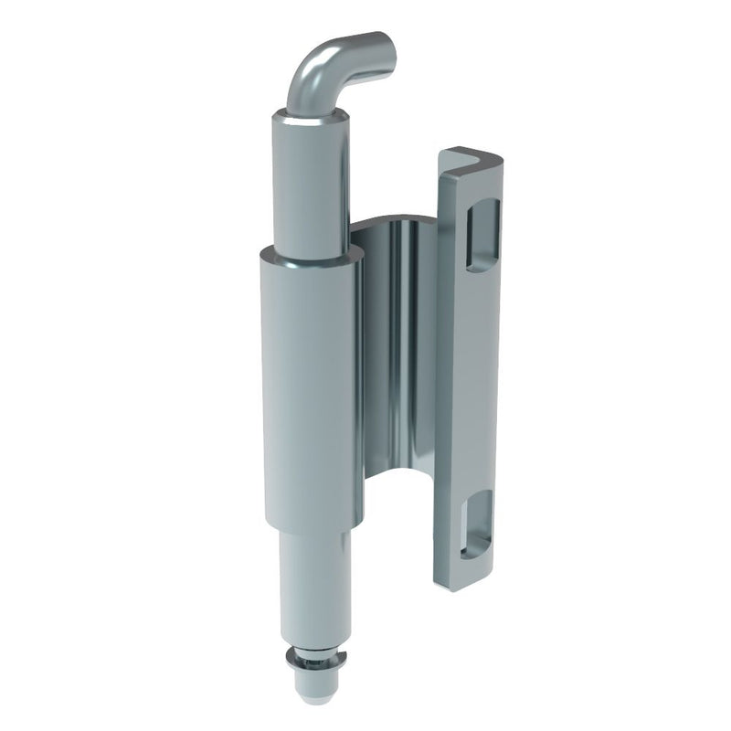 SOUTHCO Removable Concealed Hinge, Concealed Assembly, Slot 8x5.5mm, Steel, Blue Zinc [F6-DHIM-6020]