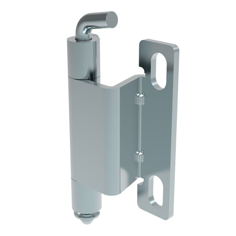 SOUTHCO Removable Concealed Hinge, Concealed Assembly, Slot 12x6.5mm, Steel, Blue Zinc [F6-DHIM-6026]