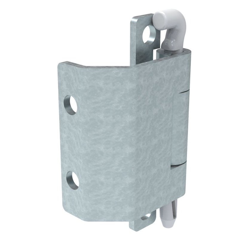 SOUTHCO Removable Concealed Hinge, Concealed Assembly, Hole Dia.4mm, Galvanised [F6-DHIM-74-GL]