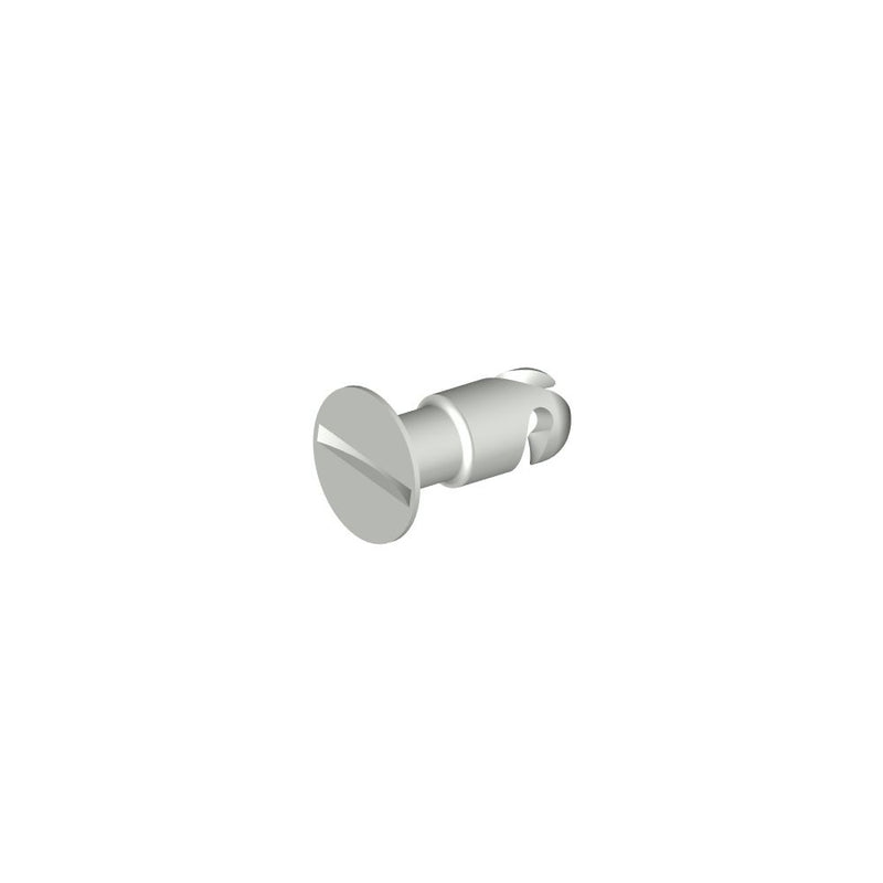 SOUTHCO DZUS® Quarter-Turn Stud, Size 4, Slotted Flush, Steel Zinc Plate, Bright chromate [D4-FJ4-65]