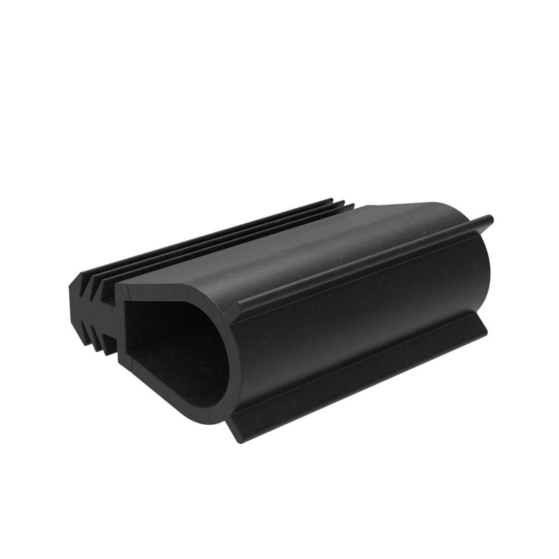SOUTHCO Gasket, Press-In Profile, Non-Vented, EPDM Sponge Rubber, Black, 50m Length [GA-704-81-M500]