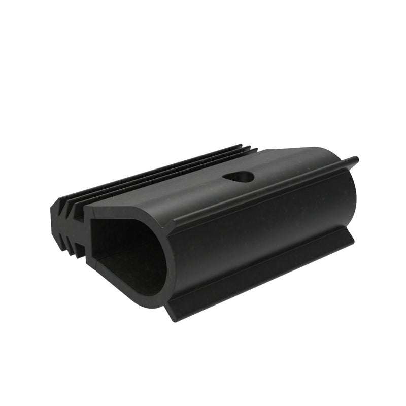SOUTHCO Gasket, Press-In Profile, Vented, EPDM Sponge Rubber, Black, 50m Length [GA-704-81V-M500]