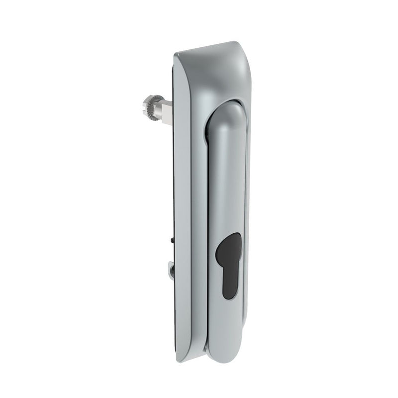 SOUTHCO Swinghandle Latch, Medium Size - 125 mm (4.92 in), Without Padlock Hasp, Use with Linear Actuator, Non-Locking with detent, Non-Sealed, Zinc Alloy, Satin Chrome Plated [H3-50-120-044]