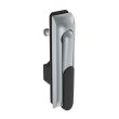 SOUTHCO Swinghandle Latch, Medium Size - 125 mm (4.92 in), Without Padlock Hasp, Use with Linear Actuator, Non-Locking with detent, Sealed, Zinc Alloy, Satin Chrome Plated [H3-50-120-144]
