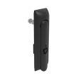 SOUTHCO Swinghandle Latch, Medium Size - 125 mm (4.92 in), Without Padlock Hasp, Use with Linear Actuator, 8 mm Triangle, Non-Sealed, Zinc Alloy, Powder Coated, Black [H3-50-147-050]