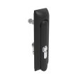 SOUTHCO Swinghandle Latch, Medium Size - 125 mm (4.92 in), Without Padlock Hasp, Use with Linear Actuator, Bellcore 216 Key DIN, Non-Sealed, Zinc Alloy, Powder Coated, Black [H3-50-172-050]
