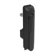 SOUTHCO Swinghandle Latch, Medium Size - 125 mm (4.92 in), Without Padlock Hasp, Use with Linear Actuator, Bellcore 216 Key DIN, Sealed, Zinc Alloy, Powder Coated, Black [H3-50-172-150]