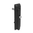 SOUTHCO Swinghandle Latch, Medium Size - 125 mm (4.92 in), With Padlock Hasp, Use with Linear Actuator or as Single Point Latch, Non-Locking with detent, Non-Sealed, Zinc Alloy, Powder Coated, Black [H3-50-220-050]