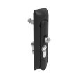 SOUTHCO Swinghandle Latch, Medium Size - 125 mm (4.92 in), With Padlock Hasp, Use with Linear Actuator or as Single Point Latch, Bellcore 216 Key DIN, Non-Sealed, Zinc Alloy, Powder Coated, Black [H3-50-272-050]
