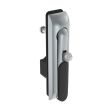 SOUTHCO Swinghandle Latch, Medium Size - 125 mm (4.92 in), With Padlock Hasp, Use with Linear Actuator or as Single Point Latch, 8 mm Triangle DIN, Sealed, Zinc Alloy, Satin Chrome Plated [H3-50-277-144]