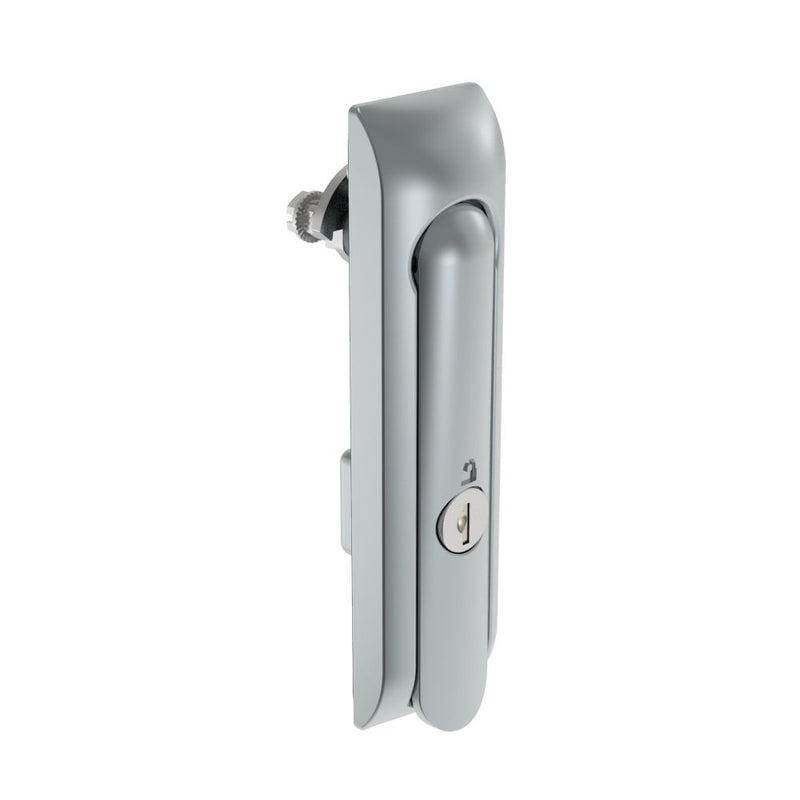 SOUTHCO Swinghandle Latch, Without Padlock Hasp, Use with Linear Actuator, CH 751 Key (2 Keys Included), Non-Sealed, Zinc Alloy, Satin Chrome Plated [H3-50-301-044]