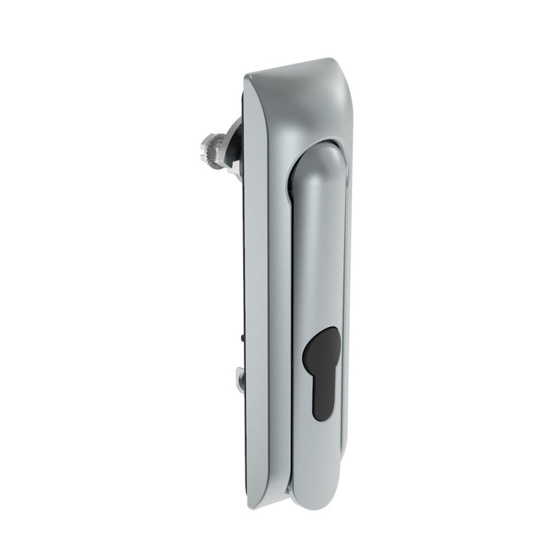 SOUTHCO Swinghandle Latch, Without Padlock Hasp, Use with Linear Actuator, Non-Locking with detent, Non-Sealed, Zinc Alloy, Satin Chrome Plated [H3-50-320-044]