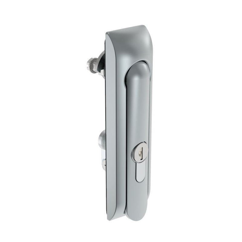 SOUTHCO Swinghandle Latch, Without Padlock Hasp, Use with Linear Actuator, CH 751 Key DIN, Non-Sealed, Zinc Alloy, Satin Chrome Plated [H3-50-321-044]
