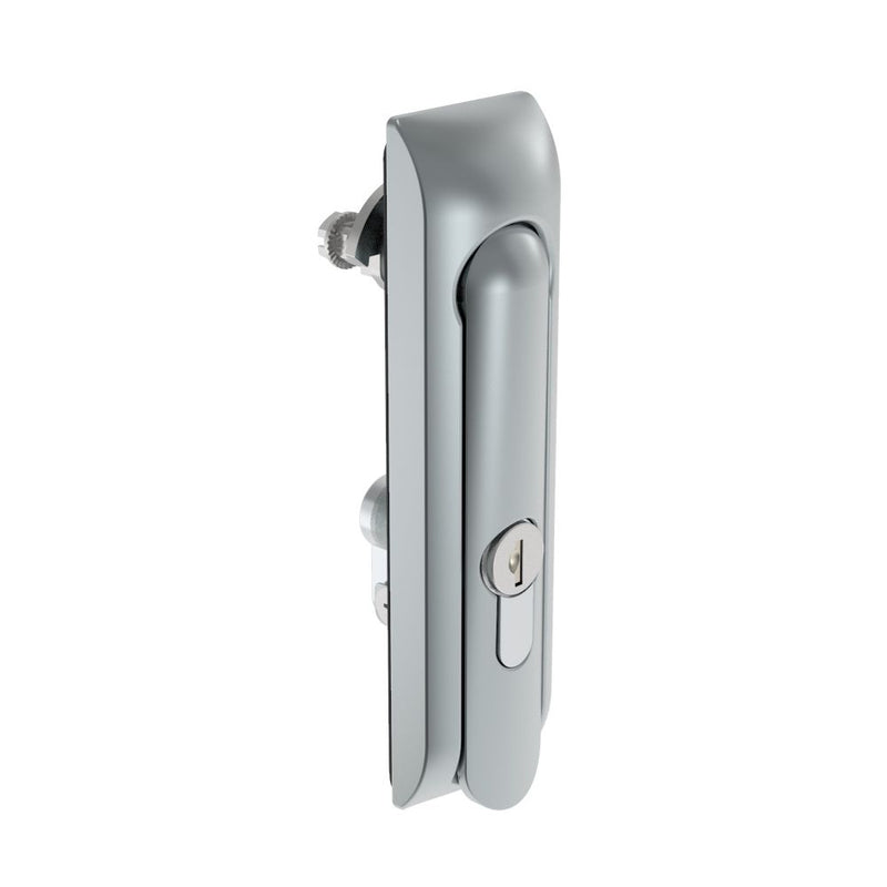 SOUTHCO Swinghandle Latch, Without Padlock Hasp, Use with Linear Actuator, CH 300 Key DIN, Non-Sealed, Zinc Alloy, Satin Chrome Plated [H3-50-322-044]