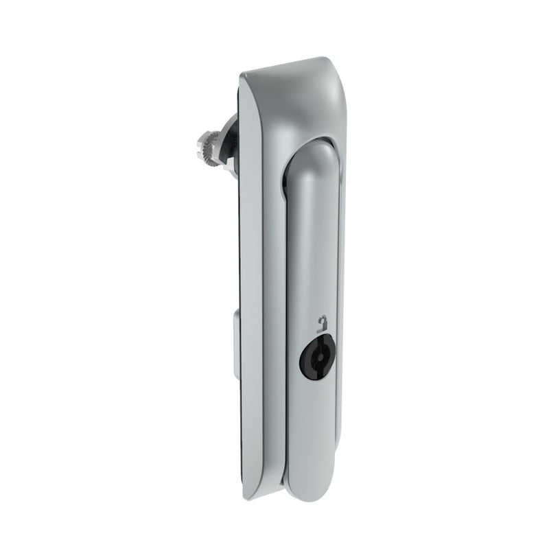 SOUTHCO Swinghandle Latch, Without Padlock Hasp, Use with Linear Actuator, 3 mm Double Bit, Non-Sealed, Zinc Alloy, Satin Chrome Plated [H3-50-340-044]