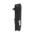 SOUTHCO Swinghandle Latch, Medium Size - 125 mm (4.92 in), Without Padlock Hasp, Use with Linear Actuator, 8 mm Triangle DIN, Non-Sealed, Zinc Alloy, Powder Coated, Black [H3-50-377-050]