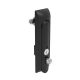 SOUTHCO Swinghandle Latch, Medium Size - 125 mm (4.92 in), With Padlock Hasp, Use with Linear Actuator or as Single Point Latch, CH 751 Key (2 Keys Included), Non-Sealed, Zinc Alloy, Powder Coated, Black [H3-50-401-050]