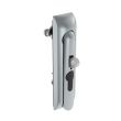 SOUTHCO Swinghandle Latch, Medium Size - 125 mm (4.92 in), With Padlock Hasp, Use with Linear Actuator or as Single Point Latch, Non-Locking with detent, Non-Sealed, Zinc Alloy, Satin Chrome Plated [H3-50-420-044]