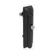 SOUTHCO Swinghandle Latch, Medium Size - 125 mm (4.92 in), With Padlock Hasp, Use with Linear Actuator or as Single Point Latch, Non-Locking with detent, Non-Sealed, Zinc Alloy, Powder Coated, Black [H3-50-420-050]