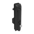 SOUTHCO Swinghandle Latch, Medium Size - 125 mm (4.92 in), With Padlock Hasp, Use with Linear Actuator or as Single Point Latch, Bellcore 216 Key, Sealed, Zinc Alloy, Powder Coated, Black [H3-50-442-150]
