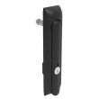SOUTHCO Swinghandle Latch, Large Size - 150 mm (5.9 in), Without Padlock Hasp, Use with Linear Actuator, CH 300 Key, Non-Sealed, Zinc Alloy, Powder Coated, Black [H3-60-102-050]