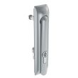 SOUTHCO Swinghandle Latch, Large Size - 150 mm (5.9 in), Without Padlock Hasp, Use with Linear Actuator, 3 mm Double Bit DIN, Non-Sealed, Zinc Alloy, Satin Chrome Plated [H3-60-170-044]