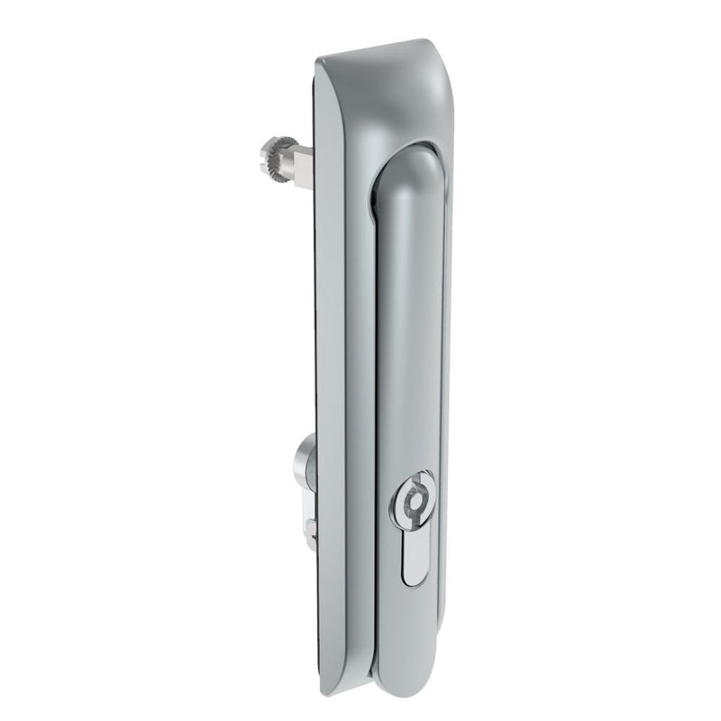 SOUTHCO Swinghandle Latch, Large Size - 150 mm (5.9 in), Without Padlock Hasp, Use with Linear Actuator, 5 mm Double Bit DIN, Non-Sealed, Zinc Alloy, Satin Chrome Plated [H3-60-171-044]