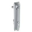 SOUTHCO Swinghandle Latch, Large Size - 150 mm (5.9 in), Without Padlock Hasp, Use with Linear Actuator, Bellcore 216 Key DIN, Non-Sealed, Zinc Alloy, Satin Chrome Plated [H3-60-172-044]