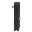 SOUTHCO Swinghandle Latch, Large Size - 150 mm (5.9 in), With Padlock Hasp, Use with Linear Actuator or as Single Point Latch, Non-Locking with detent, Non-Sealed, Zinc Alloy, Powder Coated, Black [H3-60-220-050]