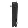 SOUTHCO Swinghandle Latch, Large Size - 150 mm (5.9 in), With Padlock Hasp, Use with Linear Actuator or as Single Point Latch, 3 mm Double Bit, Non-Sealed, Zinc Alloy, Powder Coated, Black [H3-60-240-050]
