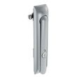 SOUTHCO Swinghandle Latch, Large Size - 150 mm (5.9 in), Without Padlock Hasp, Use with Linear Actuator, CH 751 Key (2 Keys Included), Non-Sealed, Zinc Alloy, Satin Chrome Plated [H3-60-301-044]