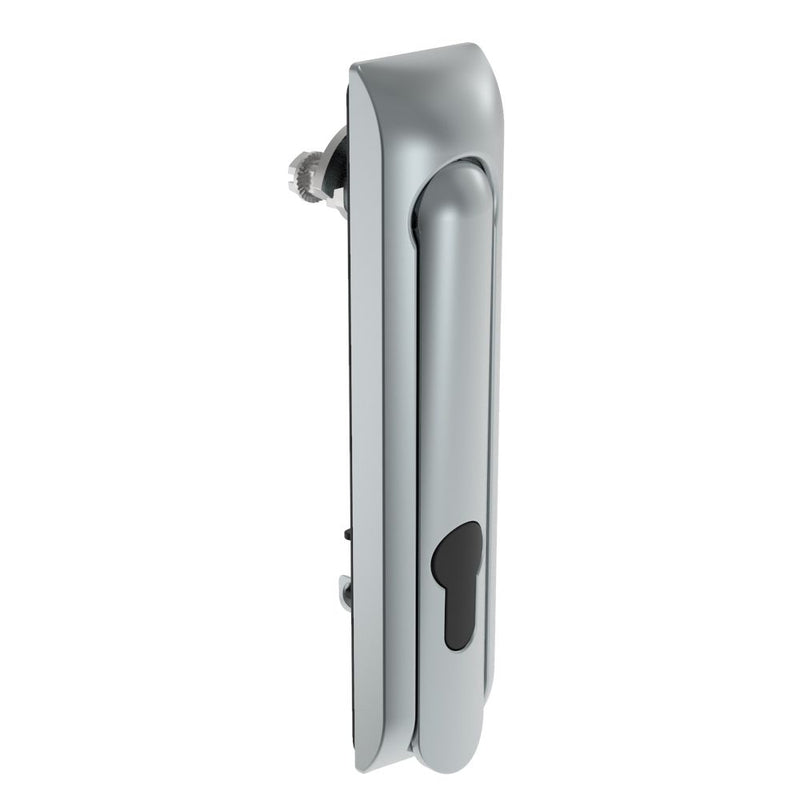 SOUTHCO Swinghandle Latch, Large Size - 150 mm (5.9 in), Without Padlock Hasp, Use with Linear Actuator, Non-Locking with detent, Non-Sealed, Zinc Alloy, Satin Chrome Plated [H3-60-320-044]