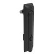 SOUTHCO Swinghandle Latch, Large Size - 150 mm (5.9 in), Without Padlock Hasp, Use with Linear Actuator, Bellcore 216 Key, Non-Sealed, Zinc Alloy, Powder Coated, Black [H3-60-342-050]