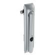 SOUTHCO Swinghandle Latch, Large Size - 150 mm (5.9 in), Without Padlock Hasp, Use with Linear Actuator, 8 mm Triangle, Non-Sealed, Zinc Alloy, Satin Chrome Plated [H3-60-347-044]