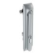 SOUTHCO Swinghandle Latch, Large Size - 150 mm (5.9 in), Without Padlock Hasp, Use with Linear Actuator, 3 mm Double Bit DIN, Non-Sealed, Zinc Alloy, Satin Chrome Plated [H3-60-370-044]