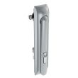 SOUTHCO Swinghandle Latch, Large Size - 150 mm (5.9 in), Without Padlock Hasp, Use with Linear Actuator, 8 mm Triangle DIN, Non-Sealed, Zinc Alloy, Satin Chrome Plated [H3-60-377-044]