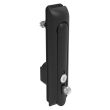 SOUTHCO Swinghandle Latch, Large Size - 150 mm (5.9 in), With Padlock Hasp, Use with Linear Actuator or as Single Point Latch, CH 300 Key, Sealed, Zinc Alloy, Powder Coated, Black [H3-60-402-150]