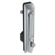 SOUTHCO Swinghandle Latch, Large Size - 150 mm (5.9 in), With Padlock Hasp, Use with Linear Actuator or as Single Point Latch, CH 333 Key, Sealed, Zinc Alloy, Satin Chrome Plated [H3-60-403-144]