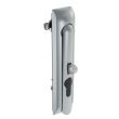 SOUTHCO Swinghandle Latch, Large Size - 150 mm (5.9 in), With Padlock Hasp, Use with Linear Actuator or as Single Point Latch, Non-Locking with detent, Non-Sealed, Zinc Alloy, Satin Chrome Plated [H3-60-420-044]